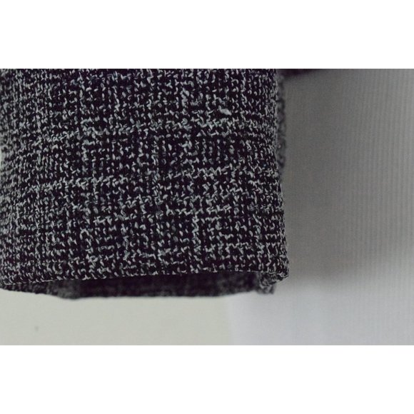 Vintage Micro Plaid Crop Jacket | 80s polyester jacket size 10 - Picture 9 of 10